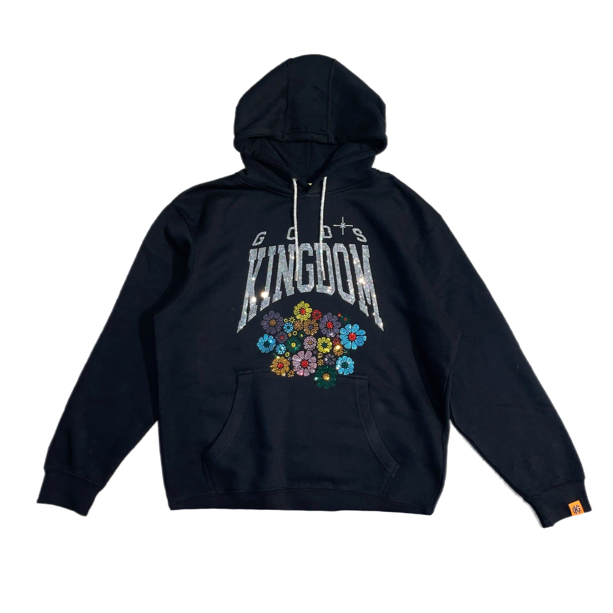 Floral Eternal Jet Black Hoodie