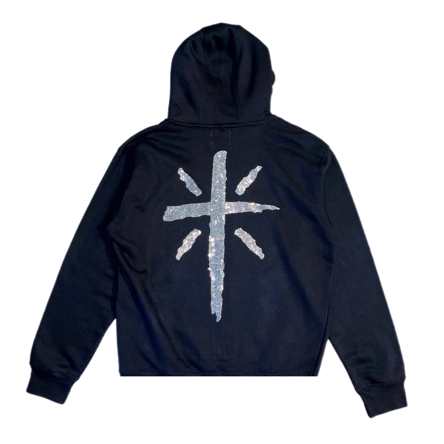 Floral Eternal Jet Black Hoodie