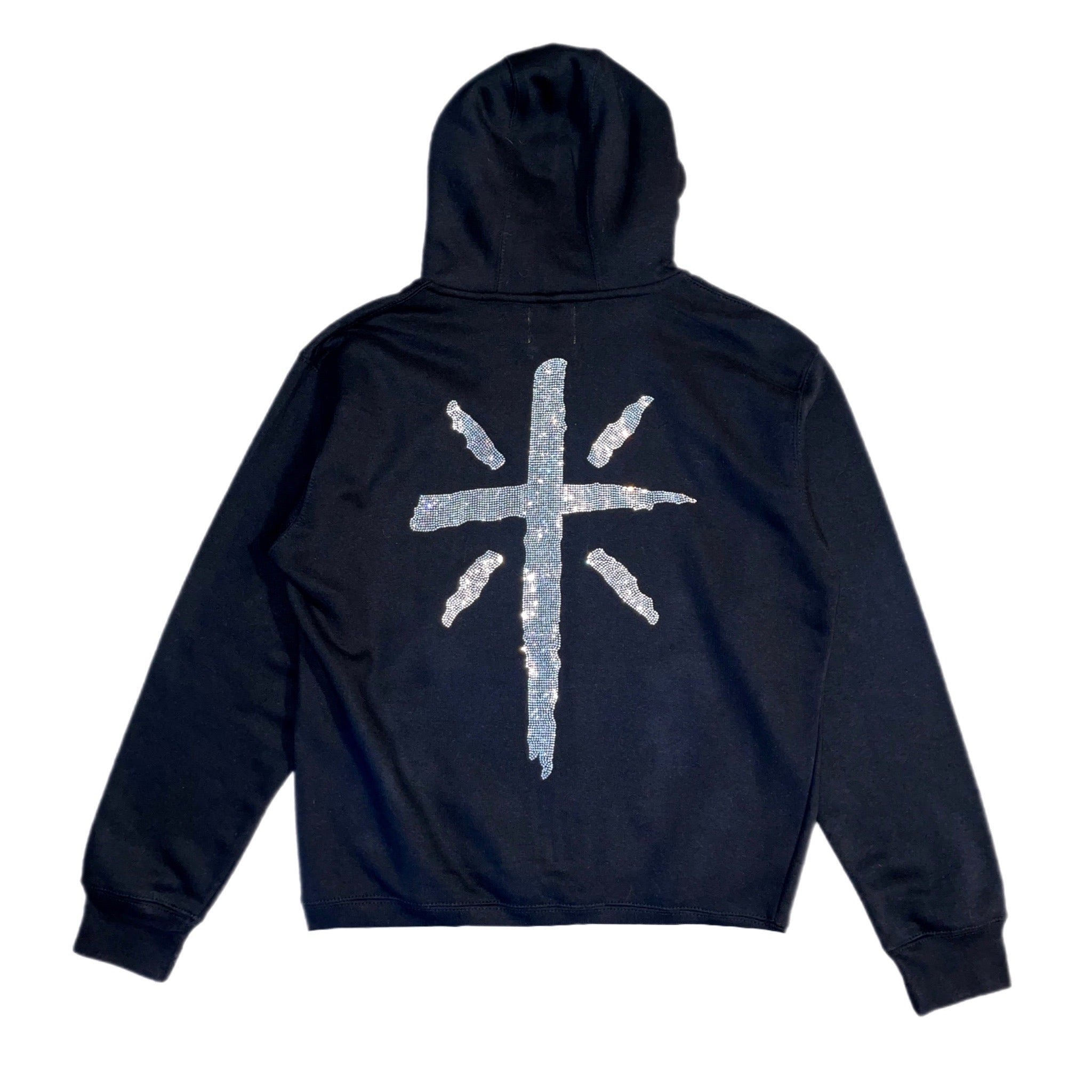 Floral Eternal Jet Black Hoodie