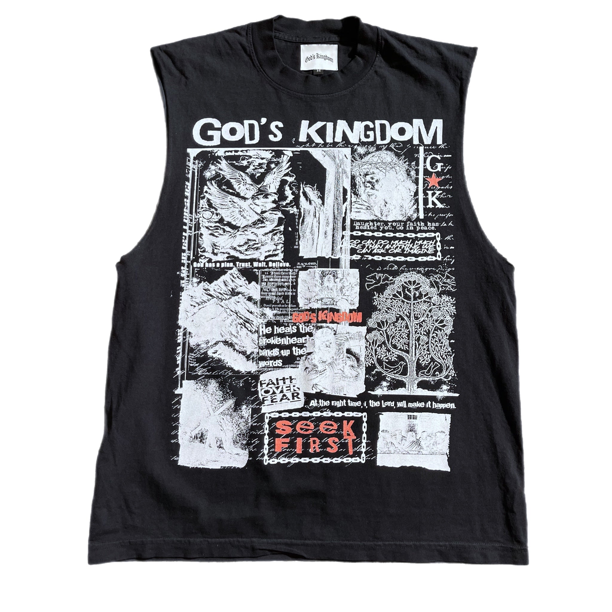 Jesus “Collage” Muscle Tank (Black)