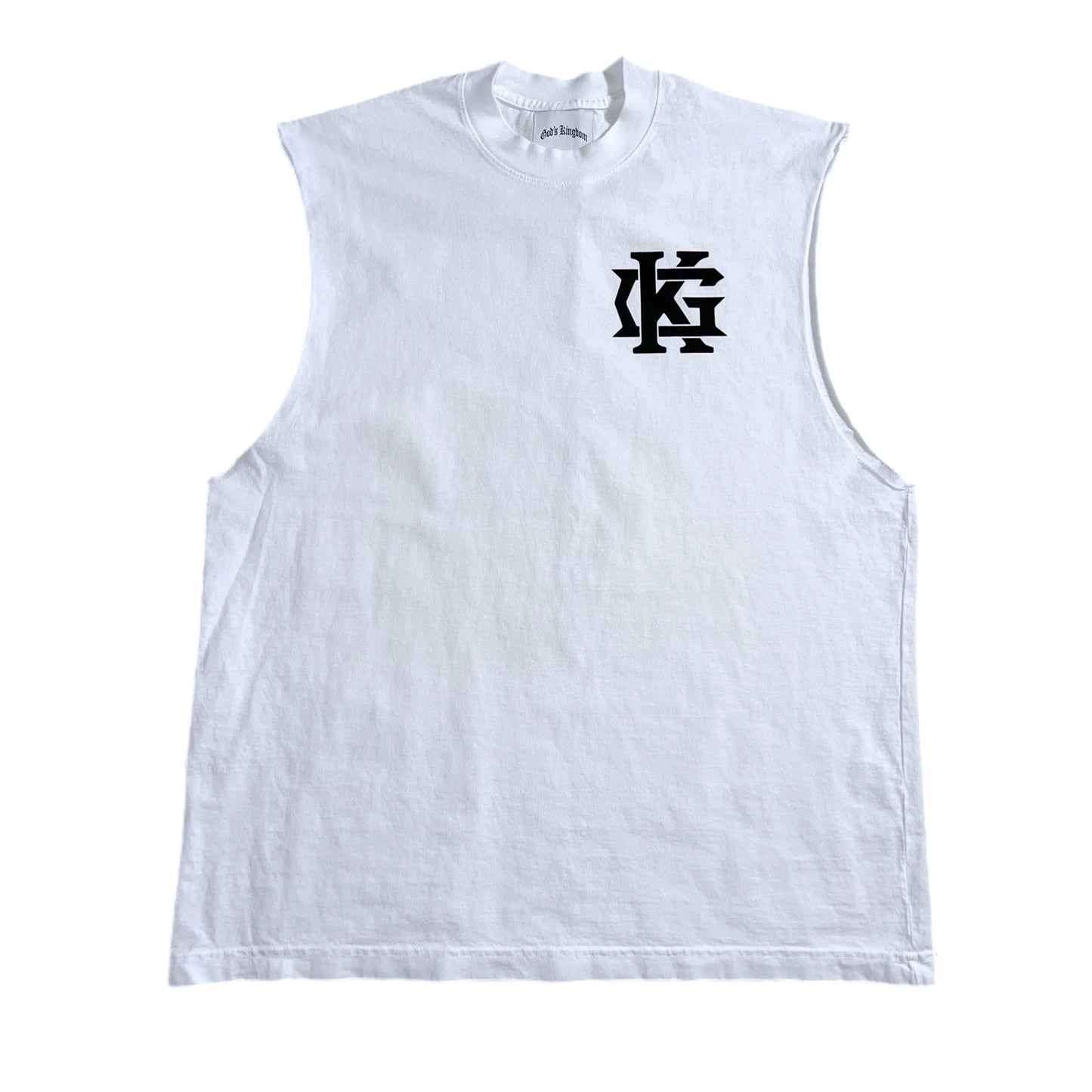 "Classic" GK Logo Muscle Tank (White)