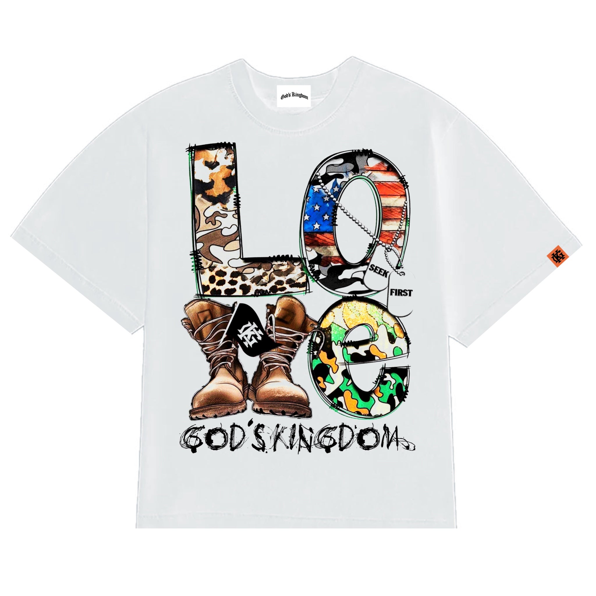 "Love > War" Tee (White)