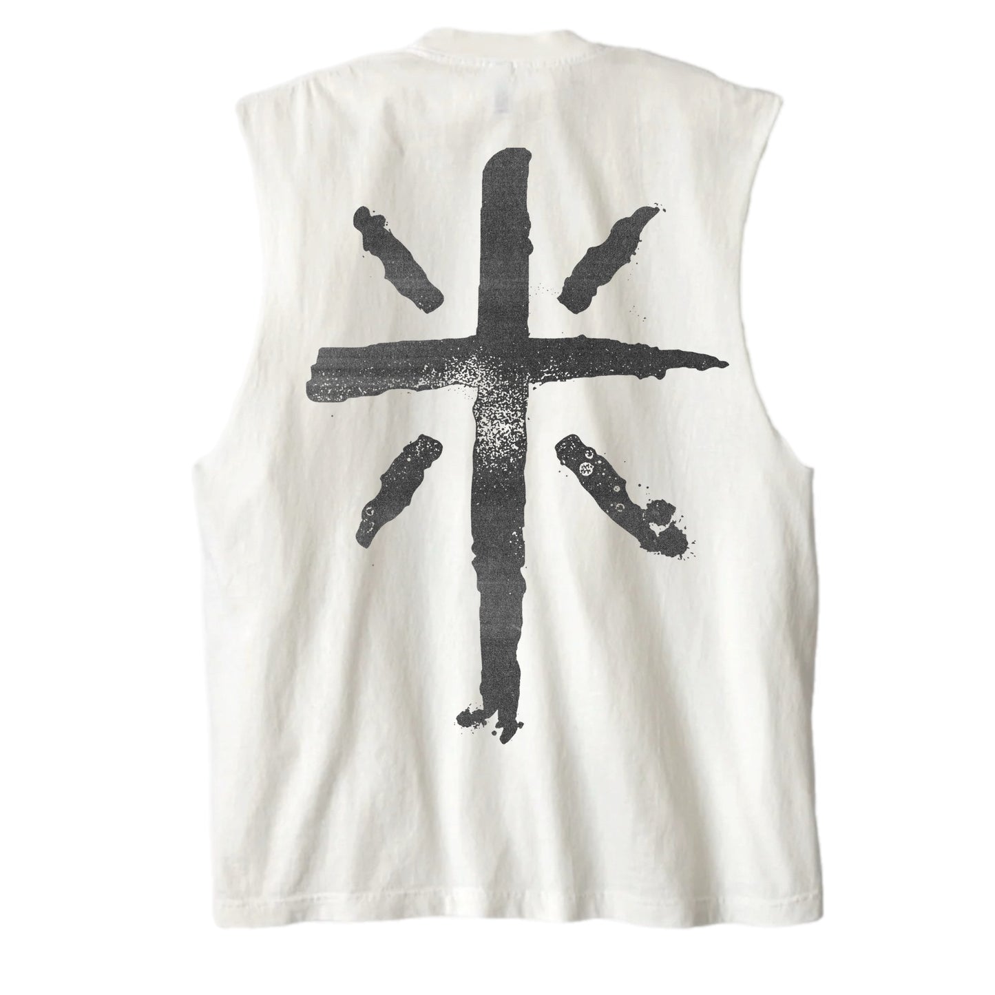 Jesus “Collage” Muscle Tank (Off-White)