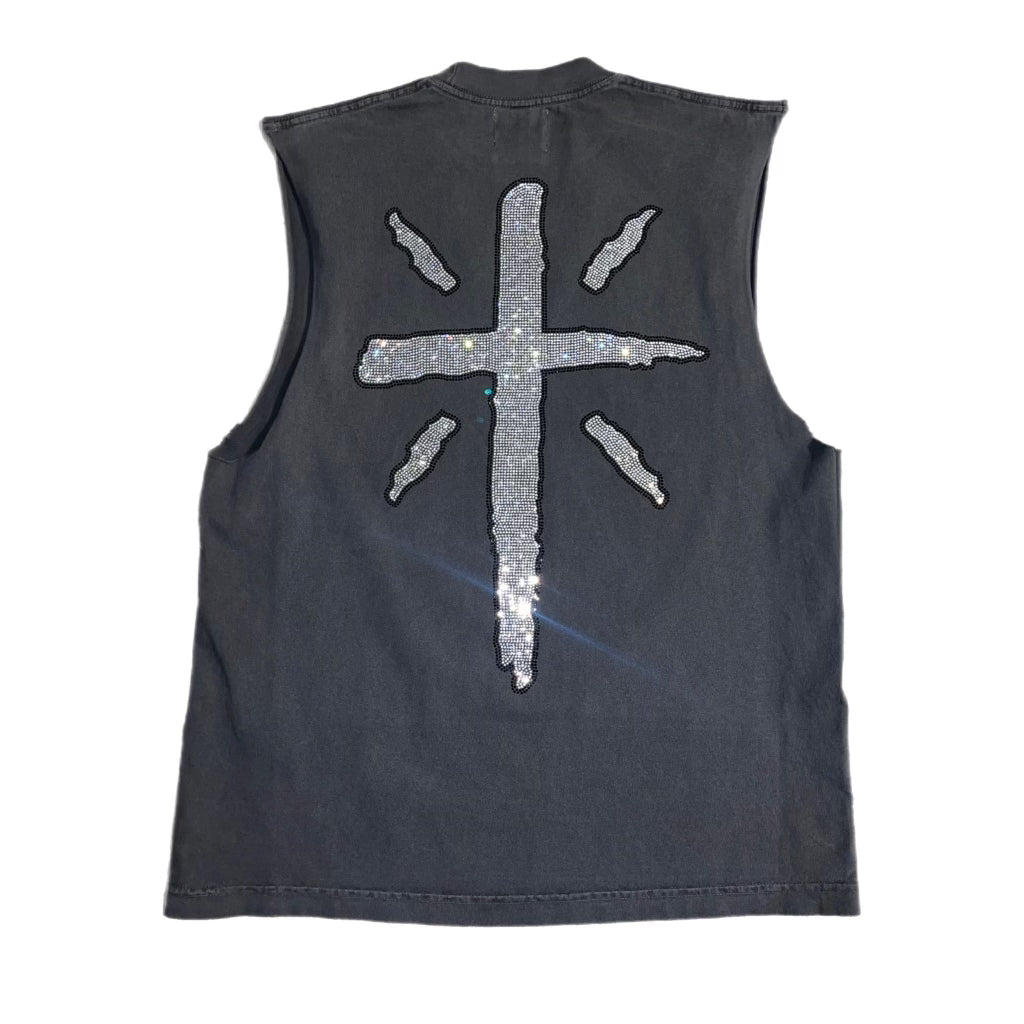 “Heaven On Earth” Muscle Tee (Vintage Black)