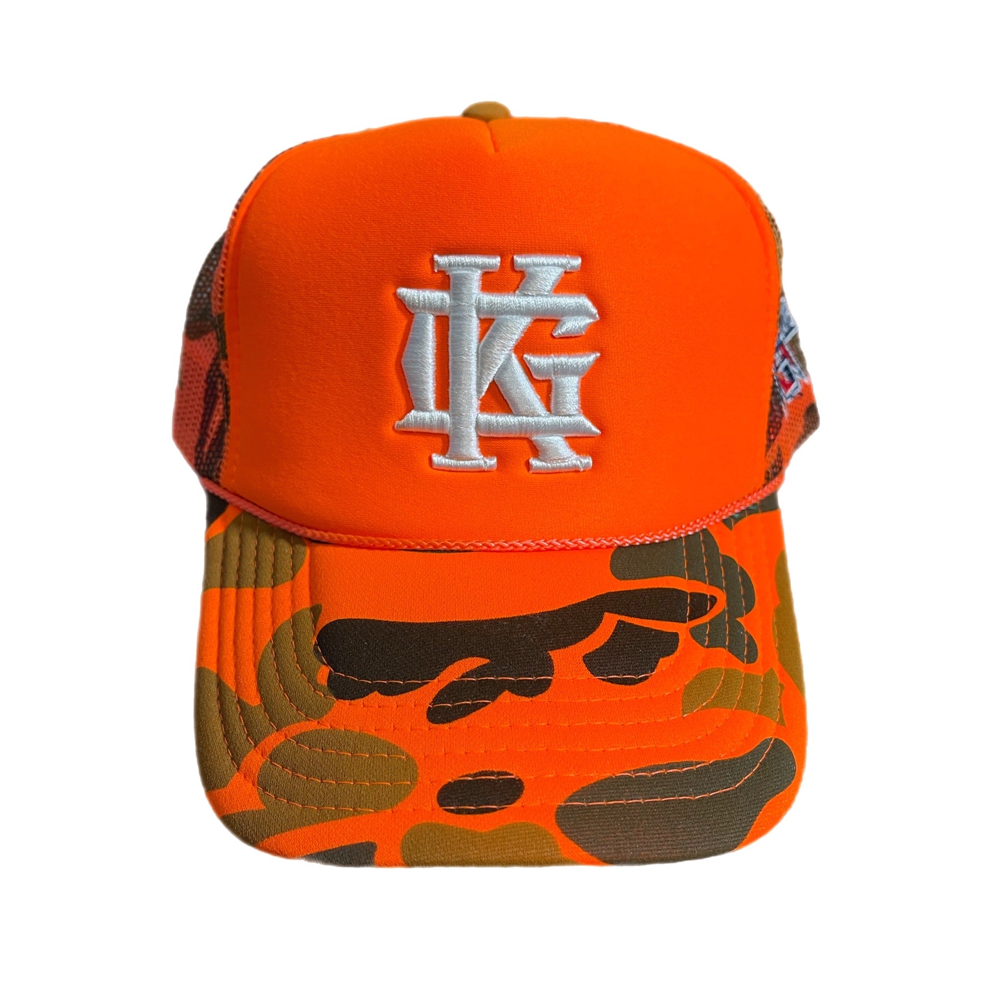 "Camo" Orange Trucker Hat