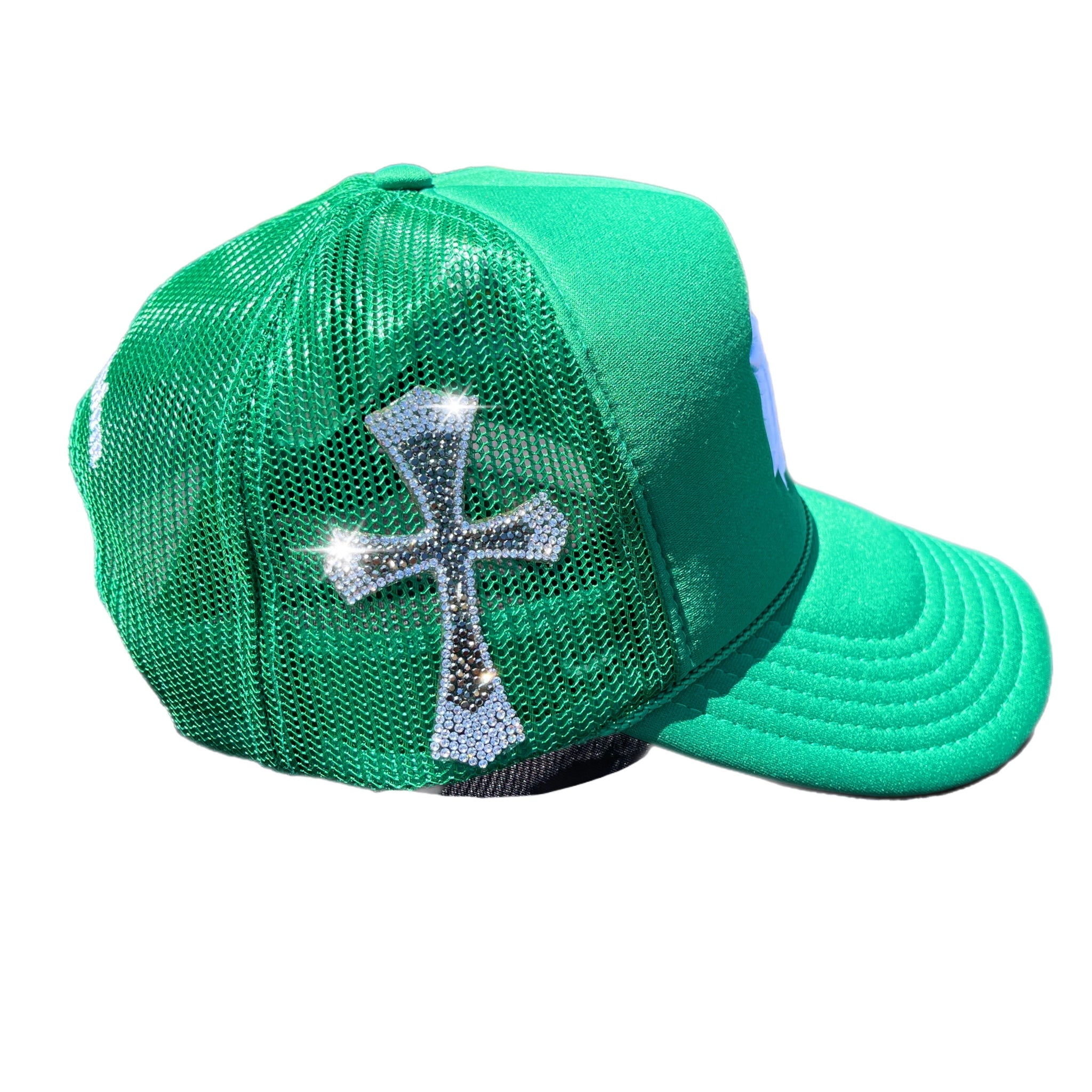 Rhinestone “Cross” Trucker