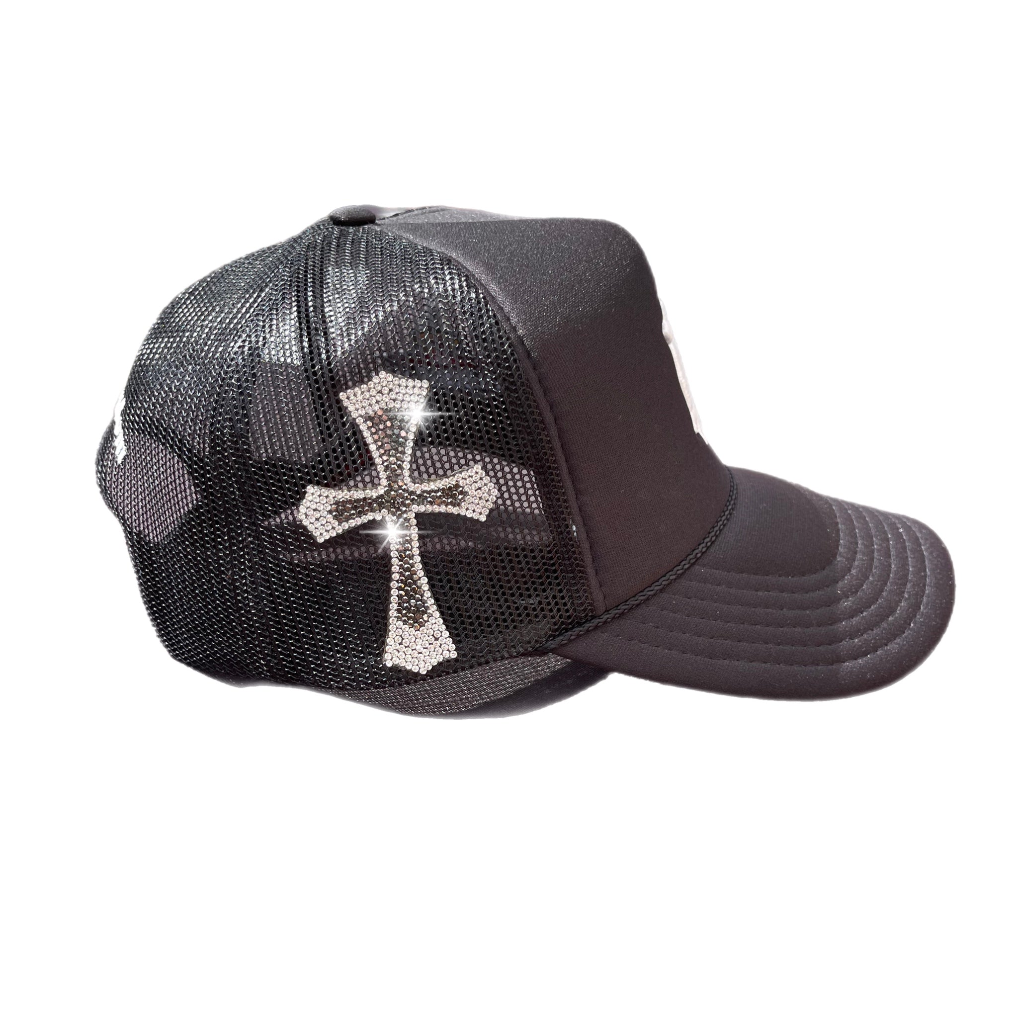 Rhinestone “Cross” Trucker