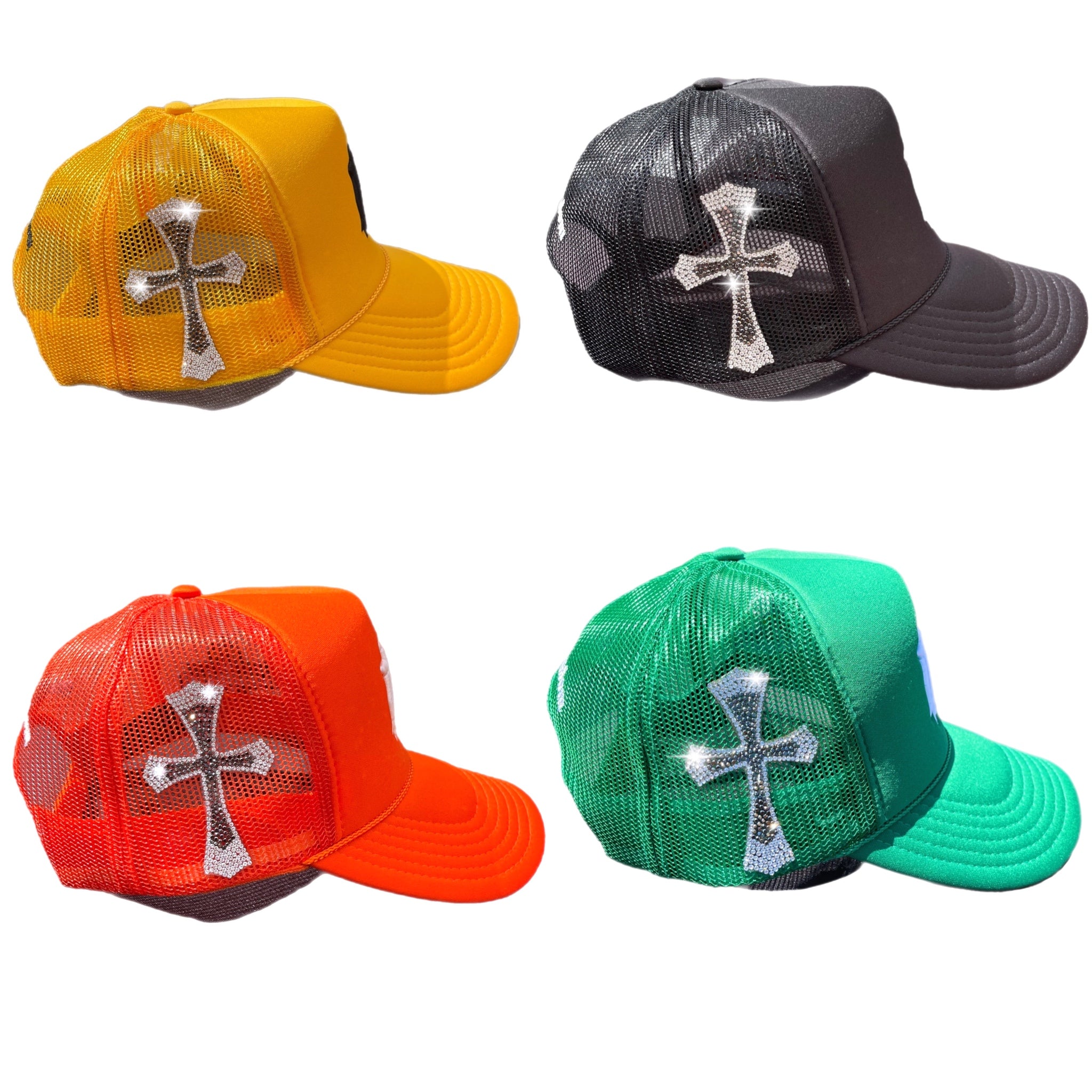 Rhinestone “Cross” Trucker