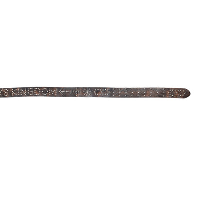 “The Belt of Truth” God’s Kingdom Studded Leather Belt [Aged Brown]