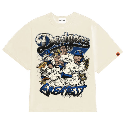 “Go Dodgers” 💙 Cream Tee