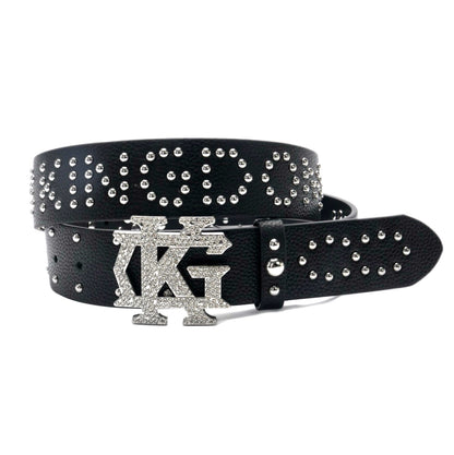 “The Belt of Truth” God’s Kingdom Studded Leather Belt [Black]
