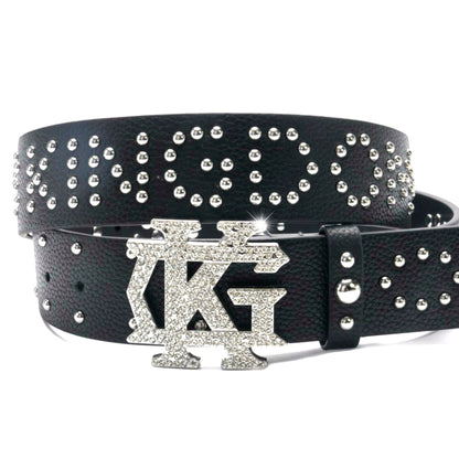 “The Belt of Truth” God’s Kingdom Studded Leather Belt [Black]