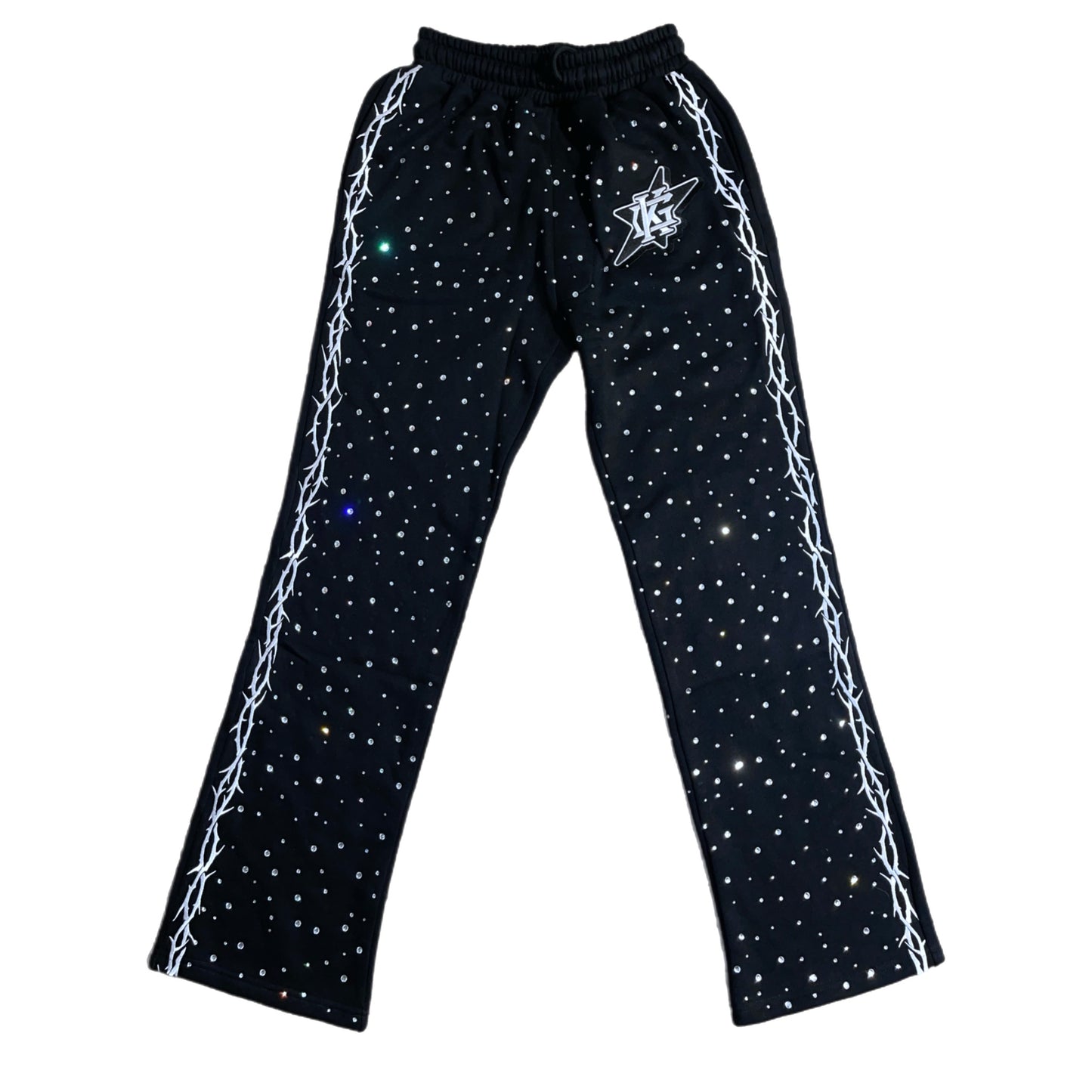 God’s Kingdom “Infinity” All Over Rhinestone Sweatpants