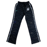 God’s Kingdom “Too Infinity” All Over Rhinestone Sweatpants