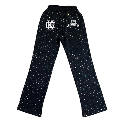 God’s Kingdom “Infinity” All Over Rhinestone Sweatpants