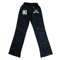 God’s Kingdom “Too Infinity” All Over Rhinestone Sweatpants