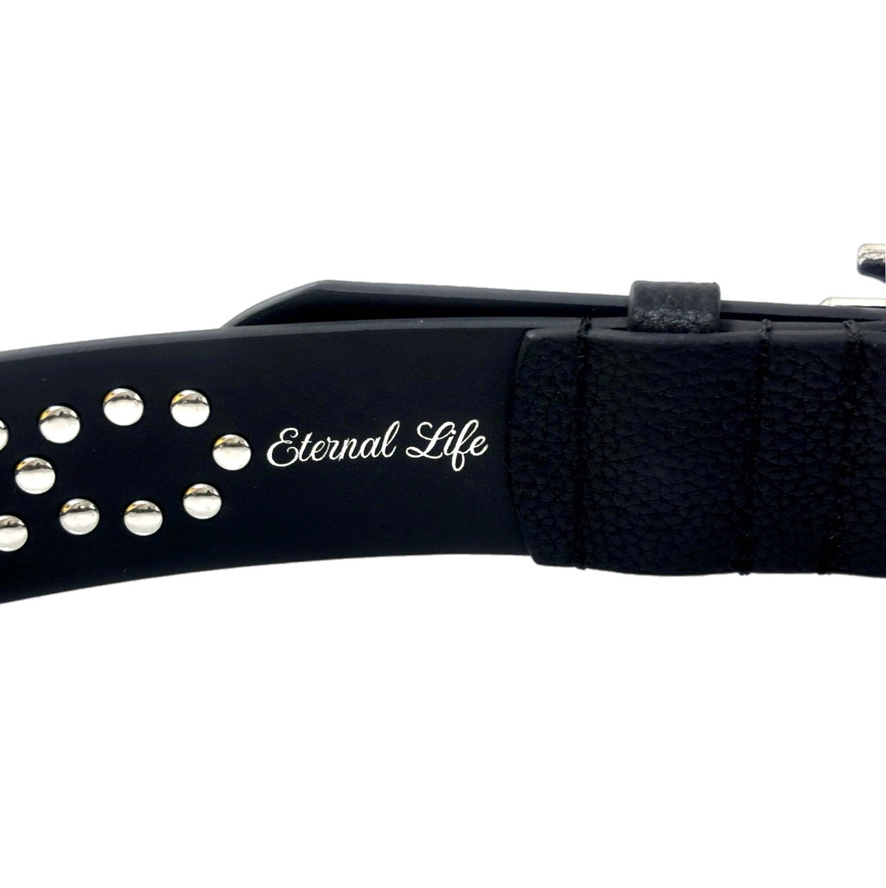 “The Belt of Truth” God’s Kingdom Studded Leather Belt [Black]