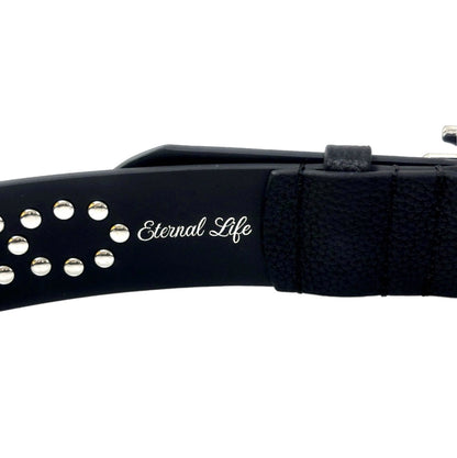 “The Belt of Truth” God’s Kingdom Studded Leather Belt [Black]