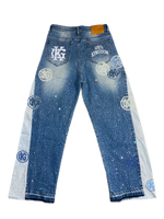 God's Kingdom "Divinity" Denim Patchwork Baggy Jeans