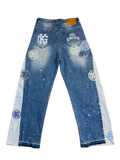 God's Kingdom "Divinity" Denim Patchwork Baggy Jeans