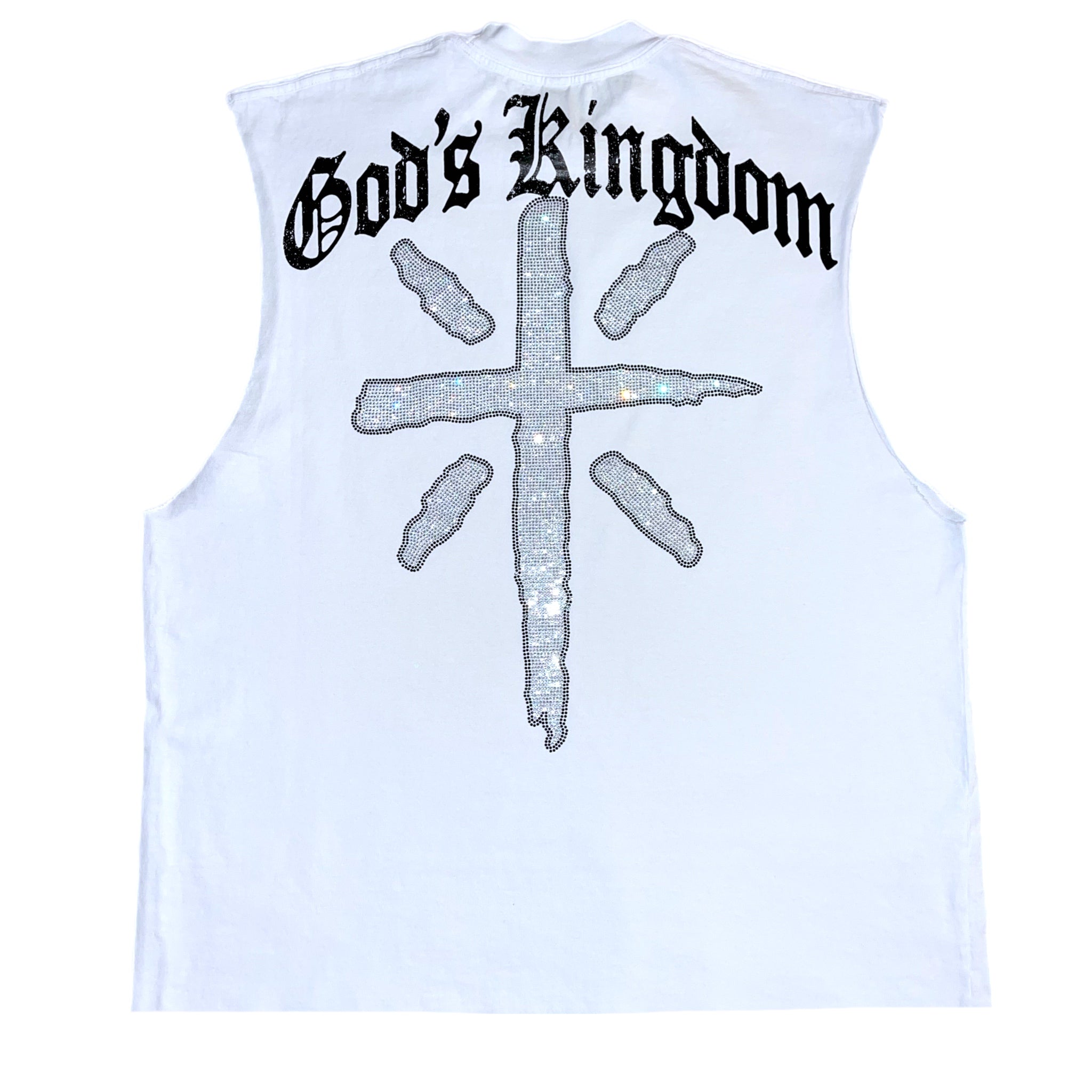 "Classic" GK Logo Muscle Tank (White)