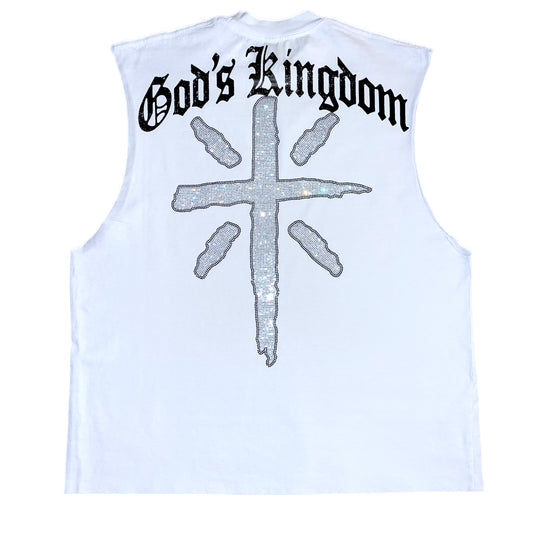 "Classic" GK Logo Muscle Tank (White)