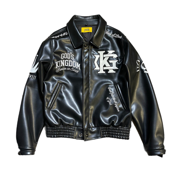 God’s Kingdom “King of Kings' Leather Varsity Jacket
