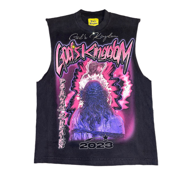 God's Kingdom "Pathway 2 Heaven" Sleeveless Shirt [Vintage Black]