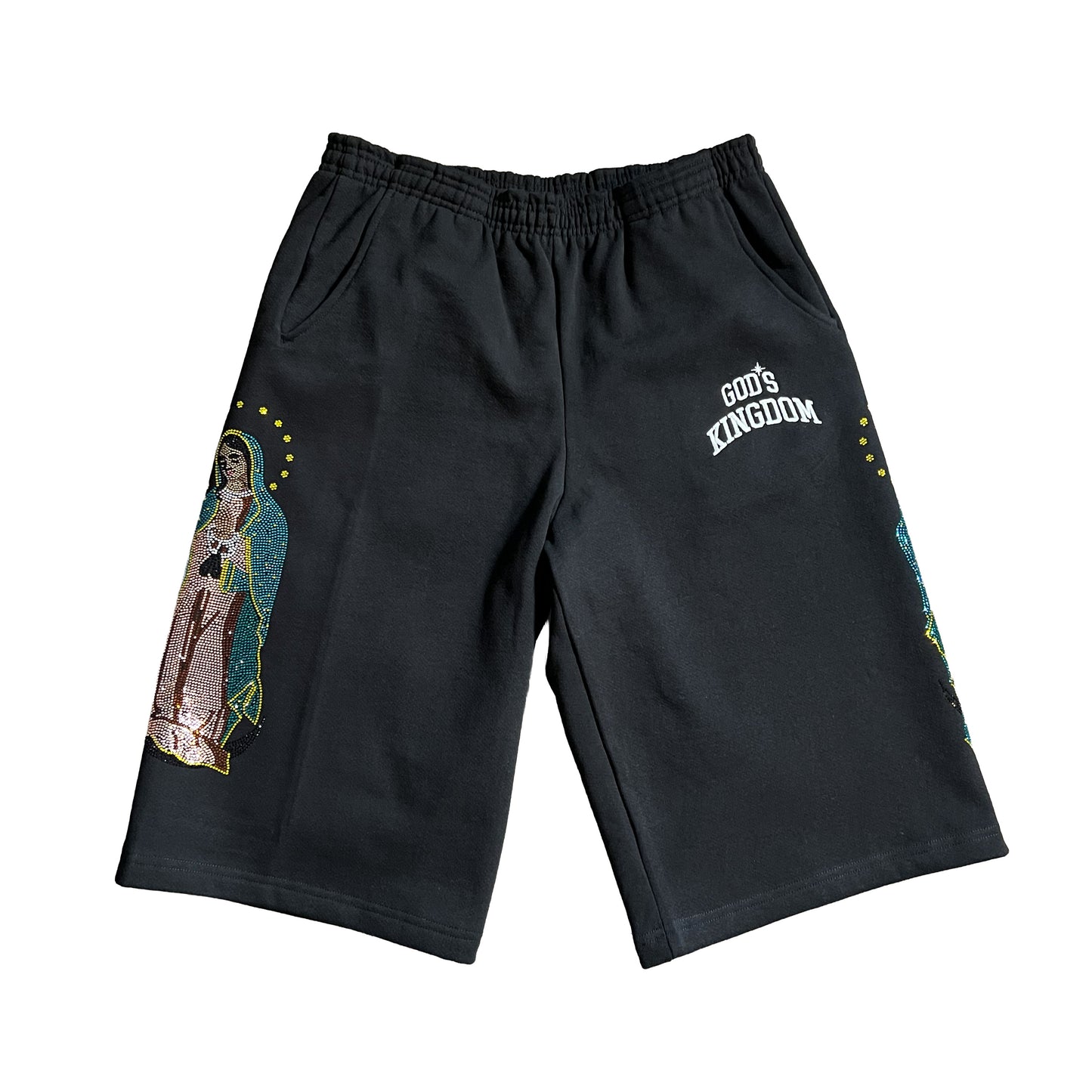 "Guadalupe" Baggy Jorts (Black)