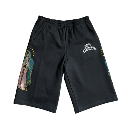"Guadalupe" Baggy Jorts (Black)