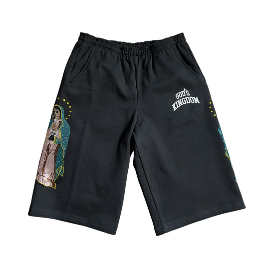 "Guadalupe" Baggy Jorts (Black)
