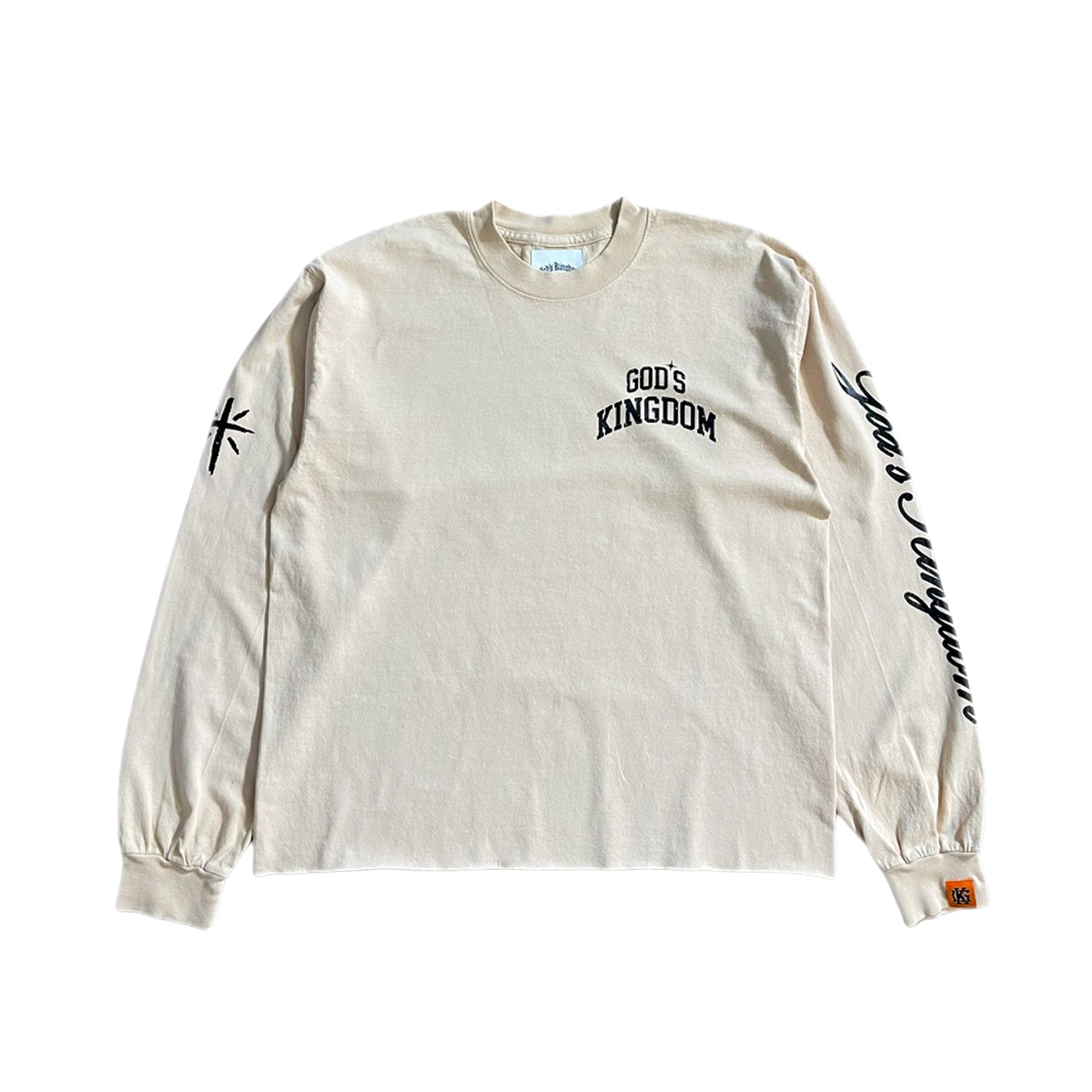 “Crown” Longsleeve Tee (Beige)
