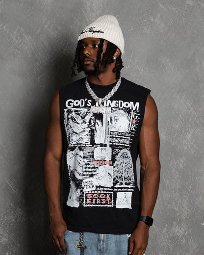 Jesus “Collage” Muscle Tank (Black)