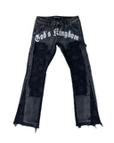 God's Kingdom Flared Monogram Carpenter Jeans