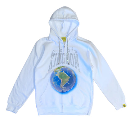 “Globe” Zip-Up Hoodie