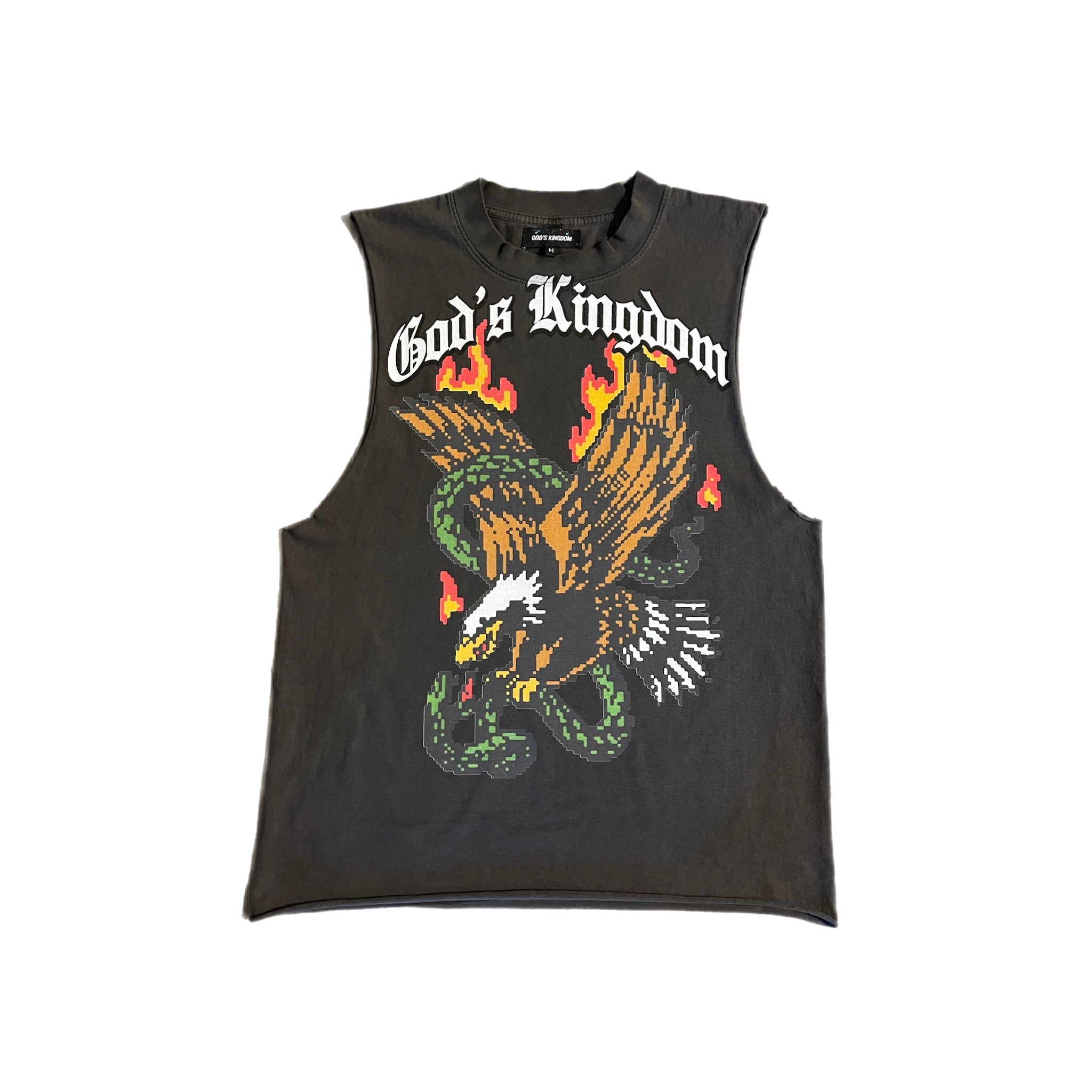 “Can’t Snake Me” Muscle Tee (Vintage Black) - God's Kingdom